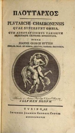Plutarchos, Volvmen Nonvm