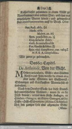 Das 60. Capitel. De Arthritide, Von der Gicht