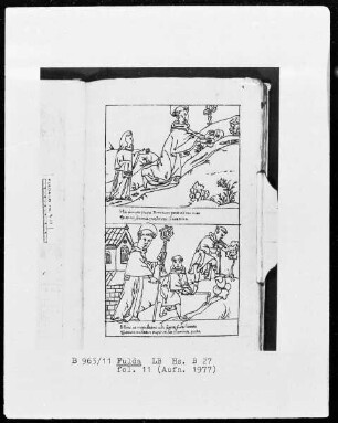 Illustrationen zur Vita Sancti Benedicti & Bis-Bini-Vita — ---, Folio 11rectoBildseite