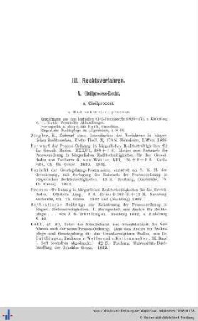 III. Rechtsverfahren.