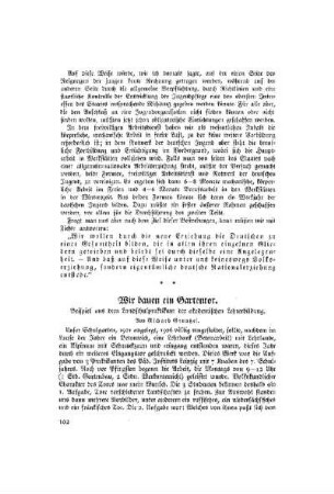 Wir bauen ein Gartentor : Beispiel aus dem Landschulpraktikum der akademischen Lehrerbildung