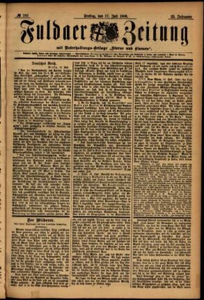 Ausgabe vom Freitag, den 17. Juli 1896.