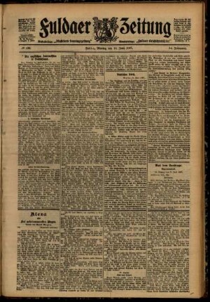 Ausgabe vom Montag, den 10. Juni 1907.