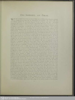 Der Isistempel auf Philae