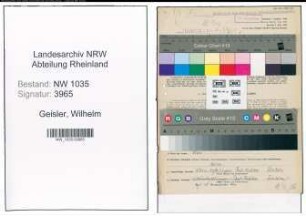 Entnazifizierung Wilhelm Geisler , geb. 28.09.1902 (Steiger)