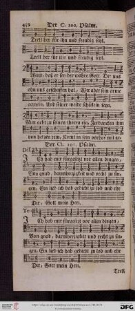 (Der CI. 101. Psalm - Der CX. 110. Psalm)