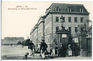 Döbeln. Haupteingang zur König-Albert-Kaserne