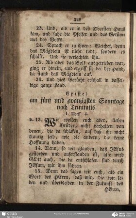 [Am fünf und zwanzigsten Sonntage nach Trinitatis]
