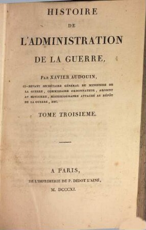 Histoire de l'administration de la guerre, 3