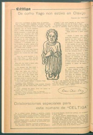 Colaboraciones especiales para este número de "Céltiga"