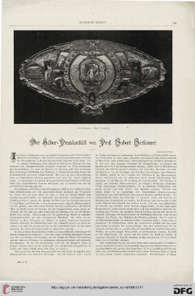 14: Der Silber-Prunkschild von Prof. Hubert Herkomer