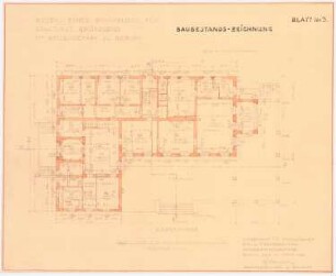 Neubau eines Wohnhauses für Staatsrat Gründgens im Bellevuepark, Berlin: Grundriss Erdgeschoss 1:100