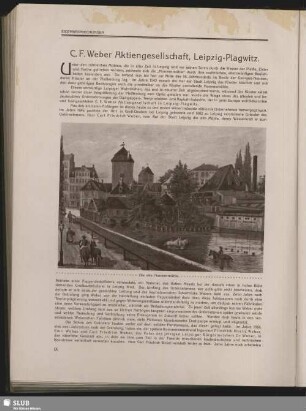 C.F. Weber Aktiengesellschaft, Leipzig-Plagwitz