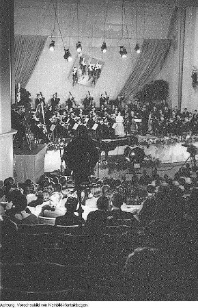 Dresden, Verschiedene Theateraufführungen und Konzerte: Staatskapelle Dresden mit Geiger Ruggiero Ricci, Dresdner Philharmonie, Fest der Musikschule, Theater Junge Generation mit dem Stück "Das Untier von Samarkand", Hamburger Gastspiel, Dresdner Philharmonie, Slowakische Philharmonie, Januar 1958 - Juni 1959