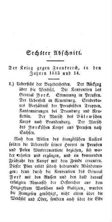 Sechster Abschnitt und siebenter Abschnitt.