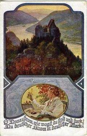 Liedillustration, Postkarte des Deutschen Schulvereins, Nr.1051