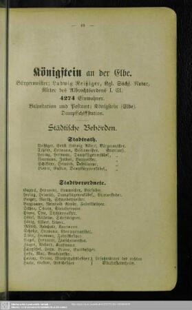 Behördenverzeichnis : Städtische Behörden