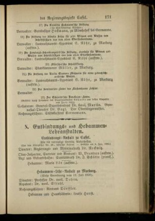 Entbindungs- und Hebammen-Lehranstalten