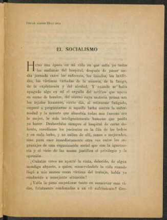 El socialismo