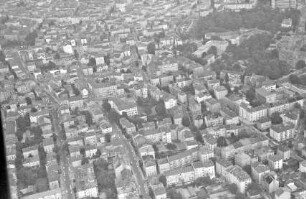 Frankfurt: nördliches Stadtviertel, Oberweg und Handelsschule