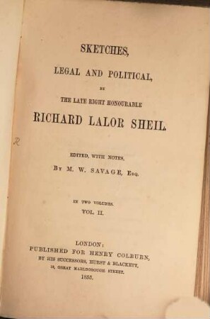 Sketches, legal and political, 2