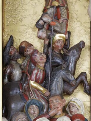 Welkerser Altar — Kreuzigung Christi — Zwei Reiter