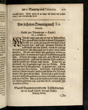 207-226, Am sechsten Sonntag nach Trinitatis