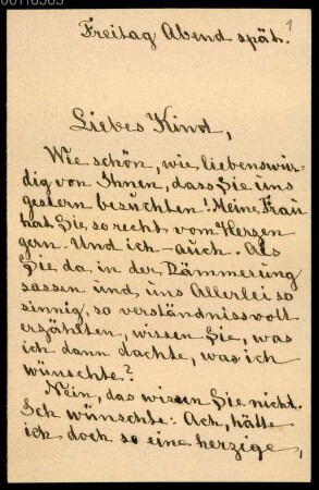 Joseph Joachim (1822-1882) und Helene Raff (1865-1942) Nachlass: Briefe von Henrik Ibsen an Helene Raff - BSB Raffiana VI. Ibsen, Henrik