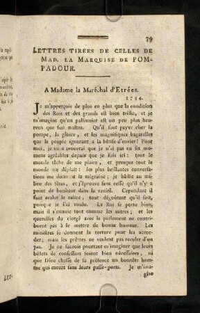 79-89, 1754 - Janvier 1757