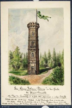 Der König-Johann-Turm in der Dippoldiswalder Heide (1885-86 erbaut)