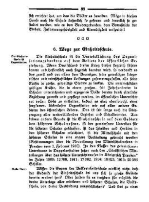 6. Wege zur Einheitsschule