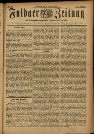 Ausgabe vom Samstag, den 06. Oktober 1894.