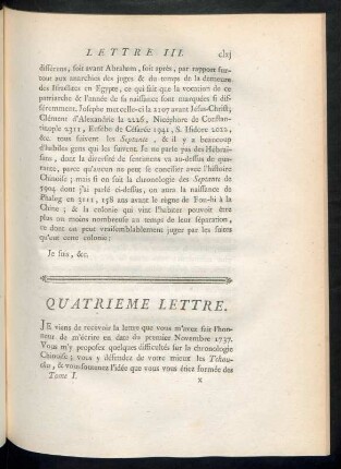 Quatrième lettre