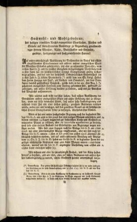 5-30, Hochwohl- und Wohlgebohrne; des heiligen römischen Reichs evangelischer Churfuersten, ...