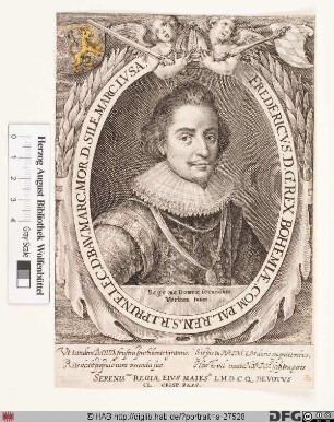 Bildnis Friedrich V., 1610(1614)-1620 Kurfürst von der Pfalz, 1619/20 König von Böhmen