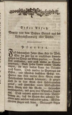 ... aus der Uebereinstimmung aller Völker.