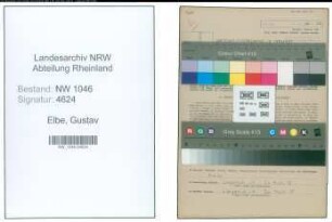 Entnazifizierung Gustav Elbe , geb. 07.12.1905 (Milchkontrollassistent)