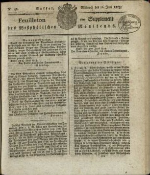 No. 48, Mittwoch den 16. Juni 1813