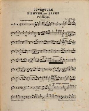 Ouverture : zu Dichter und Bauer