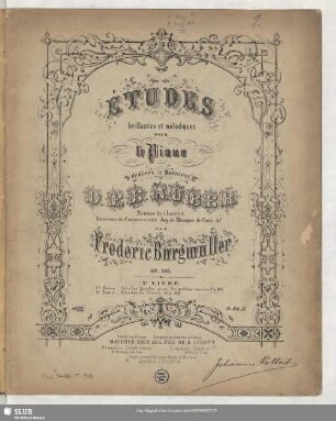 Études brillantes et mélodiques pour le Piano : op. 105