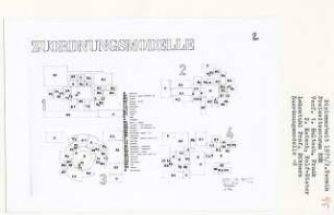Freizeitzentrum BBR, Berlin-Gropiusstadt (Diplomarbeit bei Kurt Dübbers): Zuordnungsmodelle