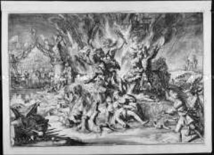 Blatt (4) aus "Schouburgh der Nederlandse Veranderingen..." - Geschichte der Vereinigten Provinzen der Niederlande in Form von "historischen Sinnbildern"