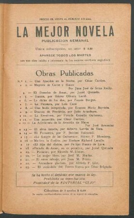 Obras publicadas