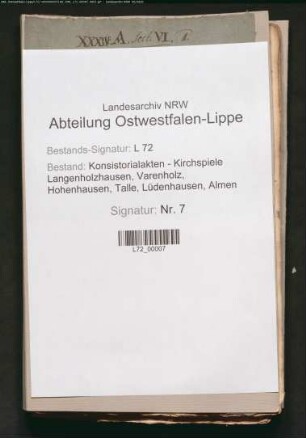 Kircheneinkünfte - Allgemeines (Verzeichnisse); Kirchen- und Armenrechnungen [siehe auch Nr. 32]