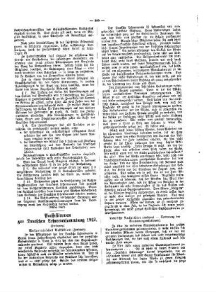 Pressestimmen zur Deutschen Lehrerversammlung 1912 : (Fortsetzung)