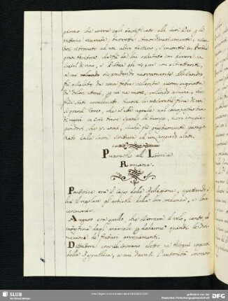 Preamblo all'Istoria Romana