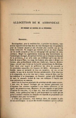 Bulletin de la Société Polymathique du Morbihan. 1865