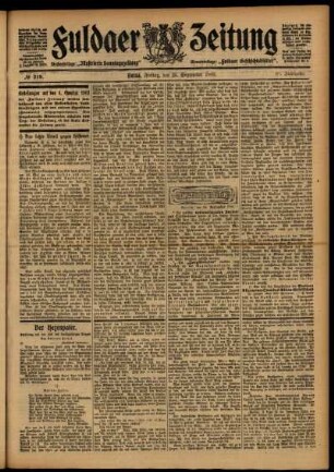 Ausgabe vom Freitag, den 25. September 1903.