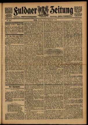 Ausgabe vom Freitag, den 25. September 1903.
