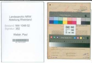 Entnazifizierung Paul Weber , geb. 25.11.1912 (Beamter)